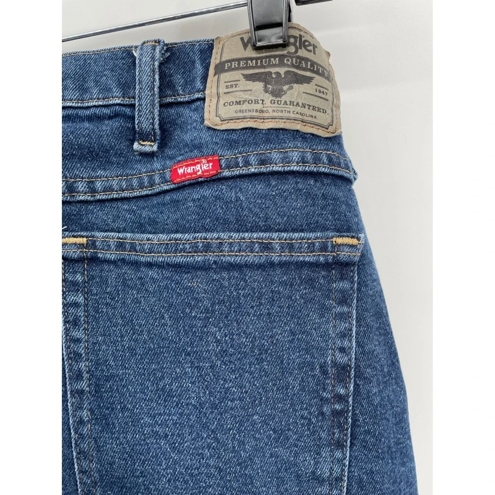 Wrangler Jeans Mens 42x30 41X 29 Blue Premium Quality Straight Leg 1096FXVMF